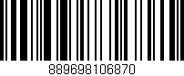 Código de barras (EAN, GTIN, SKU, ISBN): '889698106870'