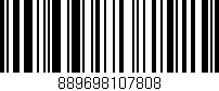 Código de barras (EAN, GTIN, SKU, ISBN): '889698107808'