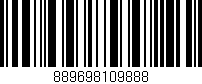 Código de barras (EAN, GTIN, SKU, ISBN): '889698109888'