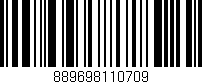 Código de barras (EAN, GTIN, SKU, ISBN): '889698110709'