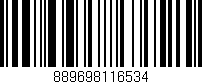 Código de barras (EAN, GTIN, SKU, ISBN): '889698116534'