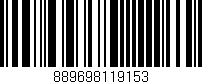 Código de barras (EAN, GTIN, SKU, ISBN): '889698119153'