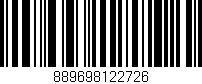 Código de barras (EAN, GTIN, SKU, ISBN): '889698122726'