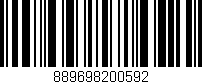Código de barras (EAN, GTIN, SKU, ISBN): '889698200592'