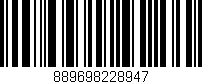 Código de barras (EAN, GTIN, SKU, ISBN): '889698228947'