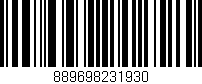 Código de barras (EAN, GTIN, SKU, ISBN): '889698231930'