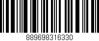 Código de barras (EAN, GTIN, SKU, ISBN): '889698316330'