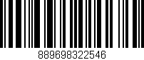 Código de barras (EAN, GTIN, SKU, ISBN): '889698322546'