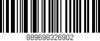 Código de barras (EAN, GTIN, SKU, ISBN): '889698326902'