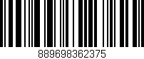 Código de barras (EAN, GTIN, SKU, ISBN): '889698362375'