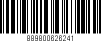 Código de barras (EAN, GTIN, SKU, ISBN): '889800626241'
