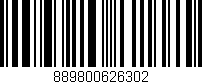 Código de barras (EAN, GTIN, SKU, ISBN): '889800626302'