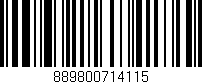 Código de barras (EAN, GTIN, SKU, ISBN): '889800714115'