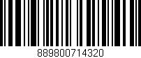Código de barras (EAN, GTIN, SKU, ISBN): '889800714320'