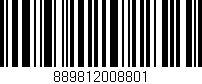 Código de barras (EAN, GTIN, SKU, ISBN): '889812008801'