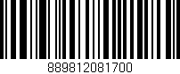 Código de barras (EAN, GTIN, SKU, ISBN): '889812081700'