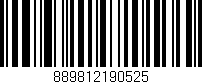 Código de barras (EAN, GTIN, SKU, ISBN): '889812190525'