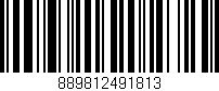 Código de barras (EAN, GTIN, SKU, ISBN): '889812491813'