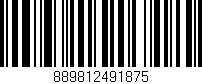 Código de barras (EAN, GTIN, SKU, ISBN): '889812491875'