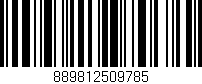 Código de barras (EAN, GTIN, SKU, ISBN): '889812509785'