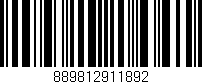 Código de barras (EAN, GTIN, SKU, ISBN): '889812911892'