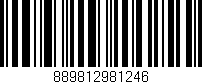 Código de barras (EAN, GTIN, SKU, ISBN): '889812981246'