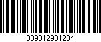 Código de barras (EAN, GTIN, SKU, ISBN): '889812981284'