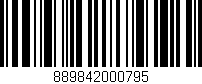 Código de barras (EAN, GTIN, SKU, ISBN): '889842000795'
