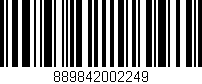 Código de barras (EAN, GTIN, SKU, ISBN): '889842002249'