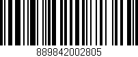 Código de barras (EAN, GTIN, SKU, ISBN): '889842002805'