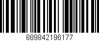 Código de barras (EAN, GTIN, SKU, ISBN): '889842196177'
