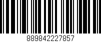 Código de barras (EAN, GTIN, SKU, ISBN): '889842227857'
