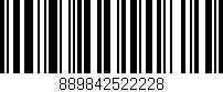 Código de barras (EAN, GTIN, SKU, ISBN): '889842522228'