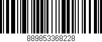 Código de barras (EAN, GTIN, SKU, ISBN): '889853368228'
