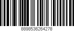 Código de barras (EAN, GTIN, SKU, ISBN): '8898536264278'