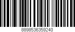 Código de barras (EAN, GTIN, SKU, ISBN): '8898536359240'
