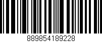Código de barras (EAN, GTIN, SKU, ISBN): '889854189228'