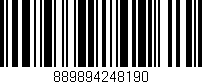 Código de barras (EAN, GTIN, SKU, ISBN): '889894248190'