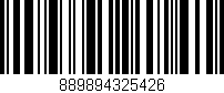 Código de barras (EAN, GTIN, SKU, ISBN): '889894325426'