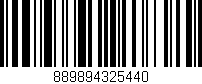 Código de barras (EAN, GTIN, SKU, ISBN): '889894325440'