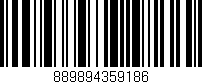 Código de barras (EAN, GTIN, SKU, ISBN): '889894359186'