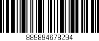 Código de barras (EAN, GTIN, SKU, ISBN): '889894678294'