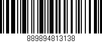 Código de barras (EAN, GTIN, SKU, ISBN): '889894813138'