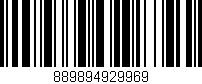 Código de barras (EAN, GTIN, SKU, ISBN): '889894929969'