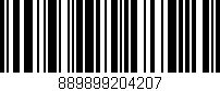 Código de barras (EAN, GTIN, SKU, ISBN): '889899204207'