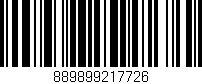 Código de barras (EAN, GTIN, SKU, ISBN): '889899217726'