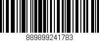 Código de barras (EAN, GTIN, SKU, ISBN): '889899241783'