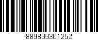 Código de barras (EAN, GTIN, SKU, ISBN): '889899361252'