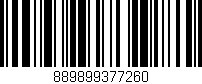 Código de barras (EAN, GTIN, SKU, ISBN): '889899377260'