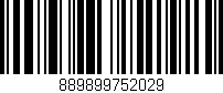 Código de barras (EAN, GTIN, SKU, ISBN): '889899752029'